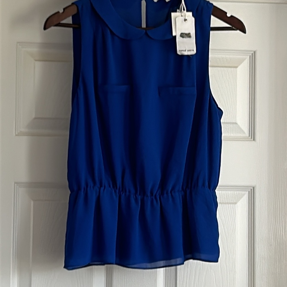 Naked Zebra sleeveless blouse